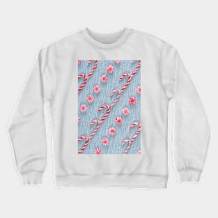 Candy Canes and Peppermint Pinwheels Crewneck Sweatshirt